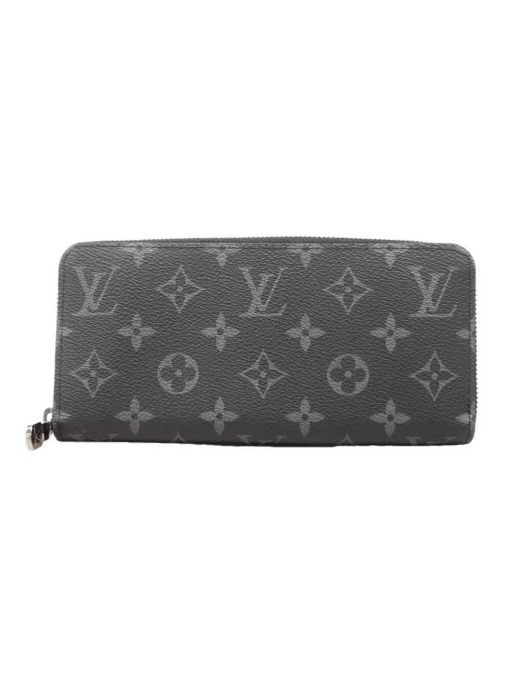 Louis Vuitton Wallet Monogram Eclipse Zippy Horizontal Black
